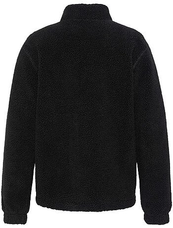 Schott sherpa plartic herenvest zwart