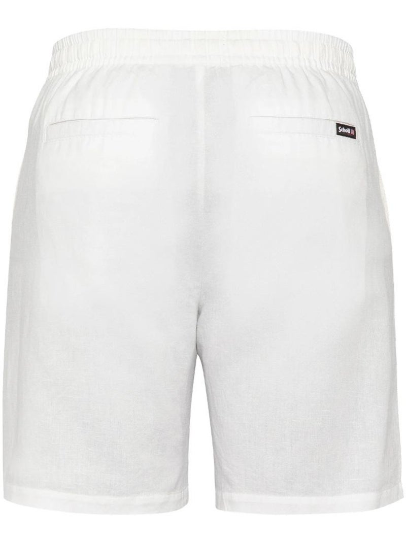 Schott SHINE Linnen Korte Broek voor Heren Wit - Kiabi