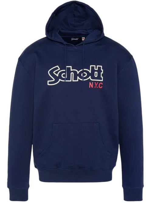 Schott Sidney Marineblauwe Hoodie voor Heren - Kiabi Schott Sidney Marineblauwe Hoodie voor Heren - Kiabi