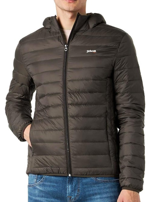 Schott SILVERADORS Bruine Heren Donsjas - Kiabi Schott SILVERADORS Bruine Heren Donsjas - Kiabi