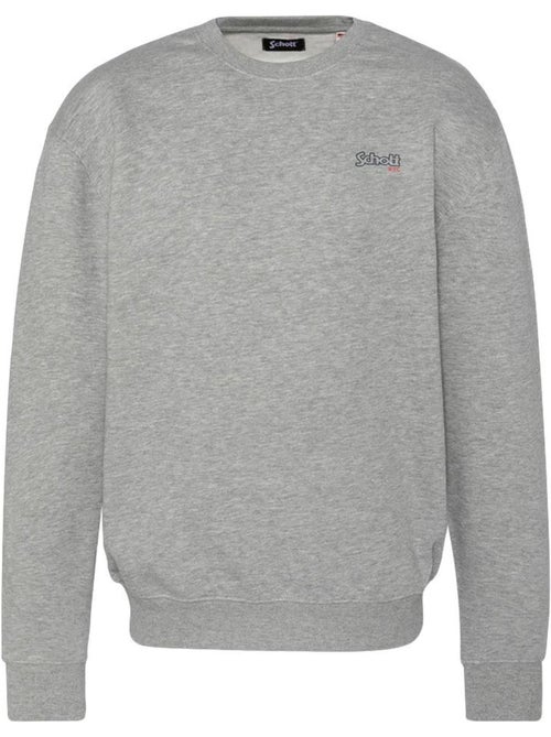 Schott Stan Heren Grijs Sweatshirt - Kiabi Schott Stan Heren Grijs Sweatshirt - Kiabi