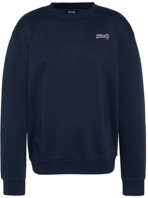 Schott Stan Heren Marineblauwe Sweatshirt - Kiabi Schott Stan Heren Marineblauwe Sweatshirt - Kiabi