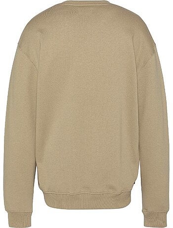 Schott stanley beige heren sweatshirt