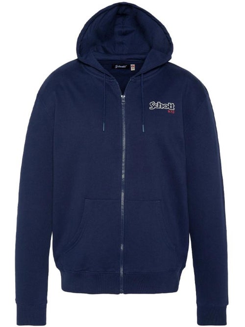 Schott SWHSAM Heren Sweatvest met Rits - Marineblauw - Kiabi Schott SWHSAM Heren Sweatvest met Rits - Marineblauw - Kiabi