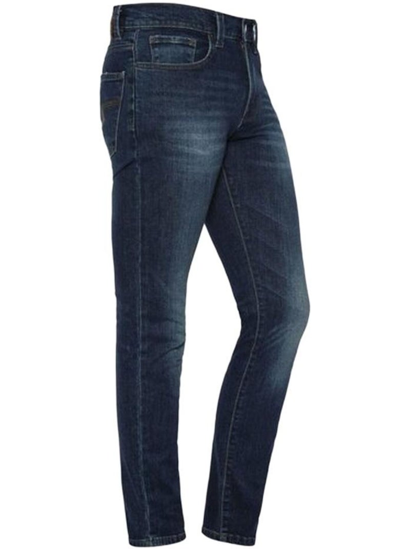 Schott TRD 1913 Slim Fit Jeans voor Heren - Blauw Blauw - Kiabi
