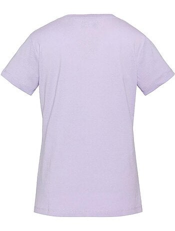 Schott tsbrodedw zwart t-shirt voor dames
