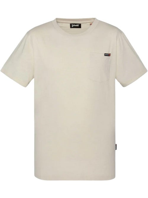 Schott TSKEA1 Beige T-shirt voor Heren - Kiabi Schott TSKEA1 Beige T-shirt voor Heren - Kiabi
