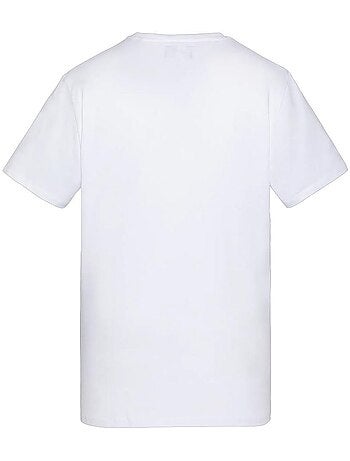 Schott tsustour wit t-shirt voor heren