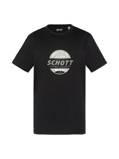 Schott USTOUR Jongens T-shirt Zwart - Kiabi Schott USTOUR Jongens T-shirt Zwart - Kiabi