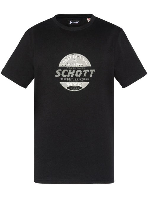 Schott USTOUR Jongens T-shirt Zwart - Kiabi Schott USTOUR Jongens T-shirt Zwart - Kiabi