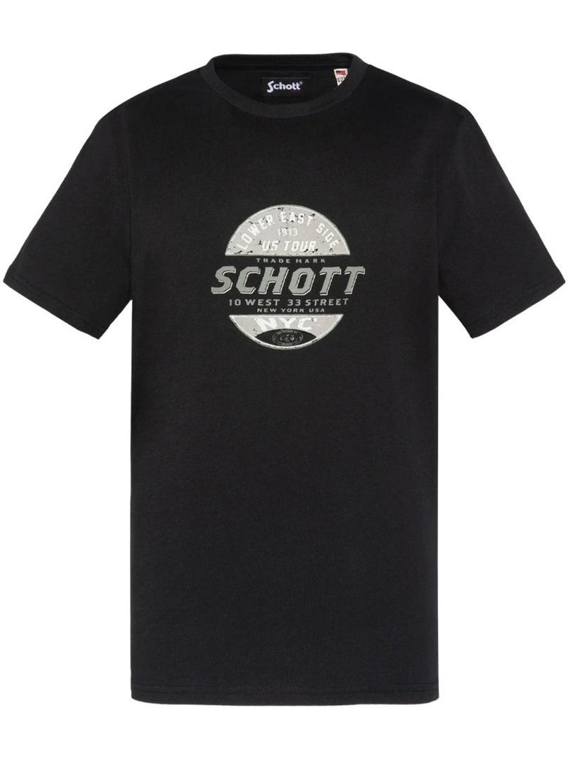 Schott USTOUR Jongens T-shirt Zwart Zwart - Kiabi