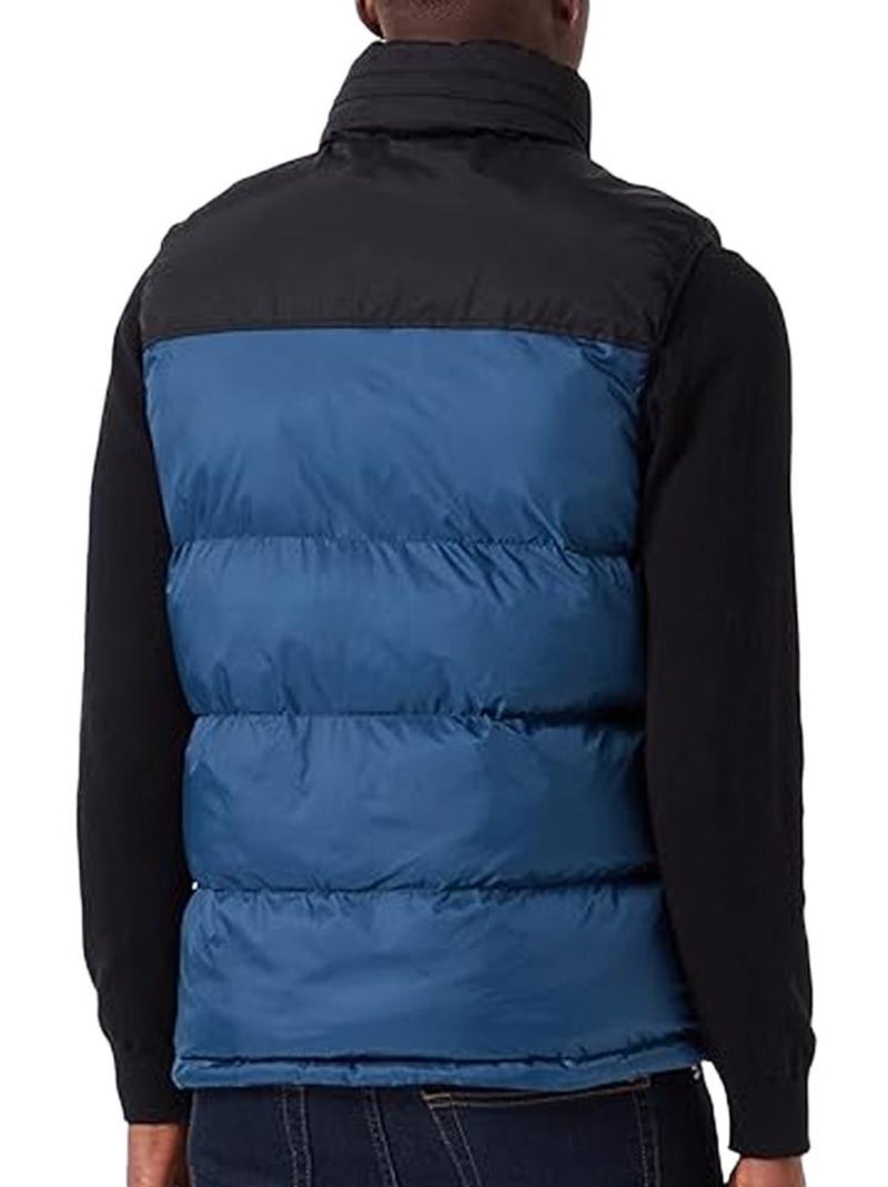 Schott Utahv Bodywarmer voor Heren - Zwart/Blauw Mouwloos Donsjack Zwart - Kiabi