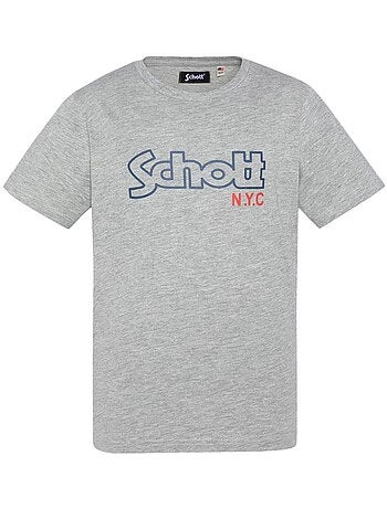 Schott vintage grijs t-shirt voor jongens