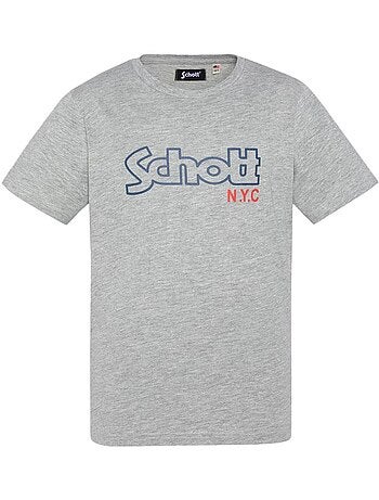 Schott vintage grijs t-shirt voor jongens