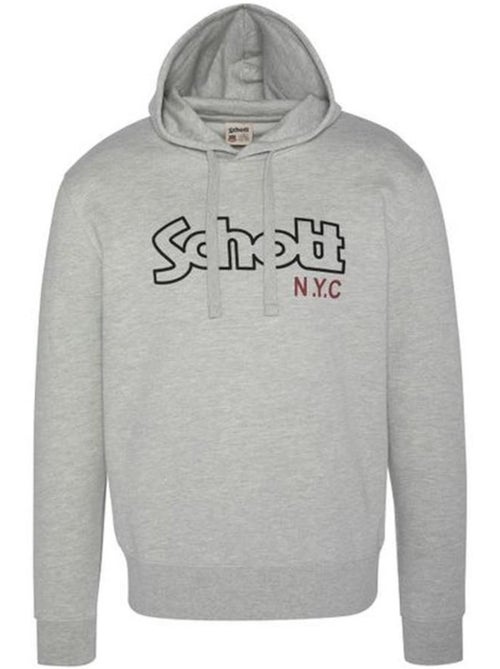 Schott Vintage Grijze Hoodie voor Heren - Kiabi Schott Vintage Grijze Hoodie voor Heren - Kiabi