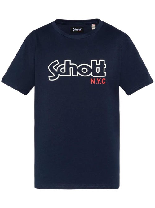 Schott VINTAGE Jongens T-Shirt Marineblauw - Kiabi