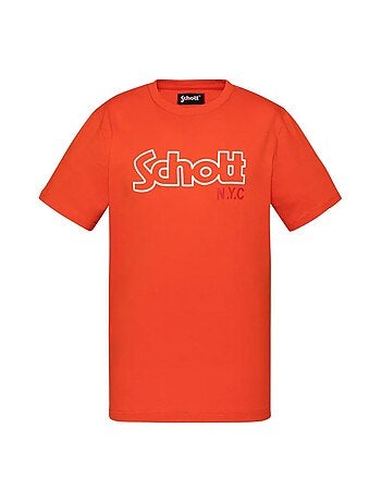 Schott vintage jongens t-shirt groen/blauw