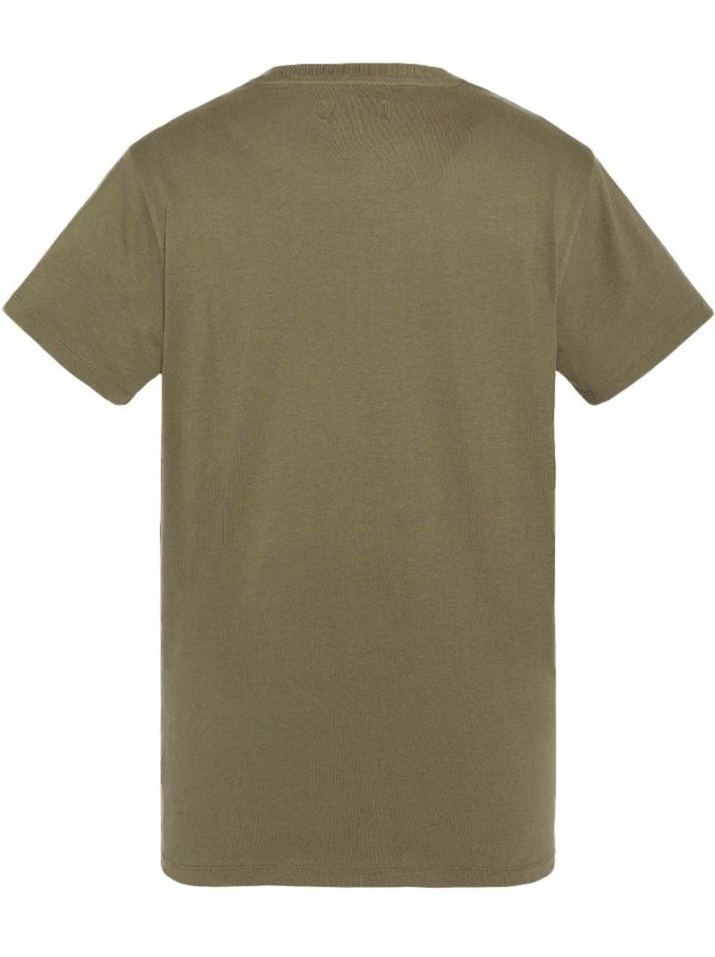 Schott Vintage Kaki T-shirt voor Heren Licht kakigroen - Kiabi