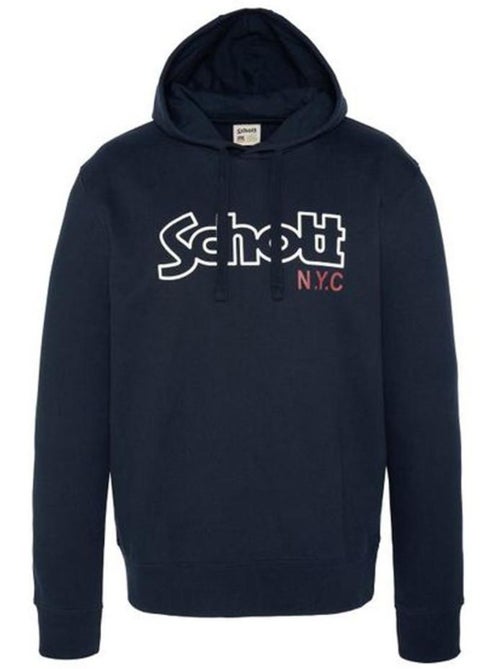 Schott Vintage Marine Heren Hoodie - Kiabi Schott Vintage Marine Heren Hoodie - Kiabi