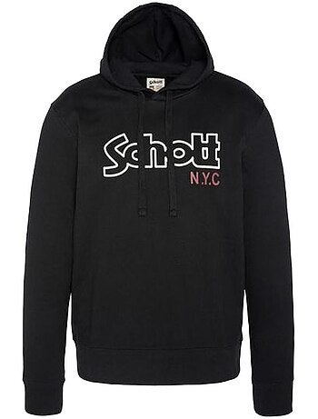 Schott vintage grijze hoodie voor heren