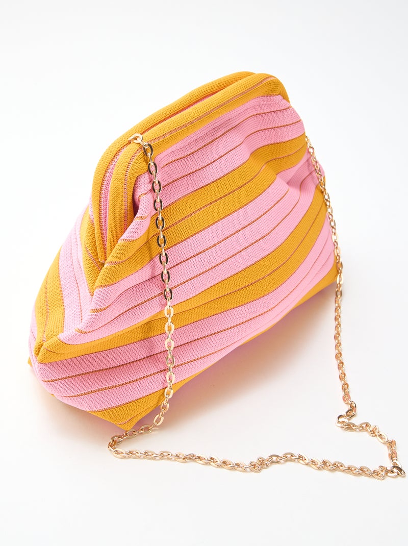 Schoudertas in buidelmodel Geel - Kiabi