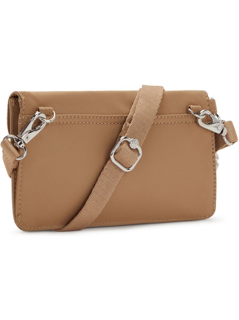 Schoudertas – Klein NEW LELIO Etui – Kipling Lichtbruin - Kiabi