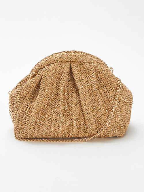 Schoudertas van raffia - Kiabi