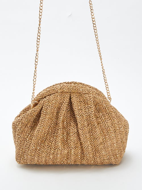 Schoudertas van raffia - Kiabi