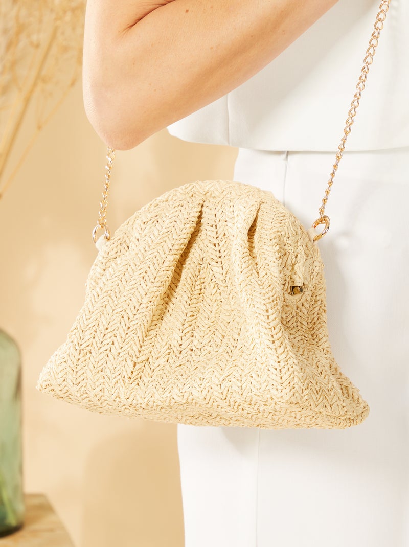 Schoudertas van raffia BIEGE - Kiabi