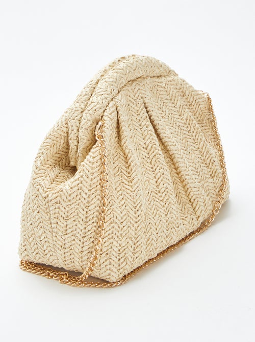 Schoudertas van raffia - Kiabi