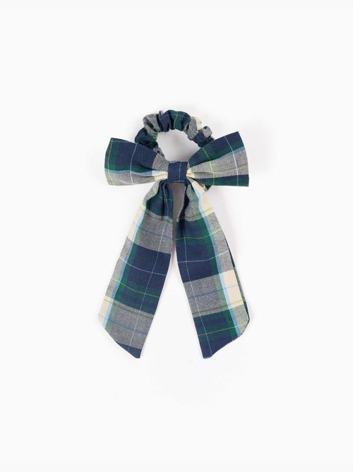 Scrunchie met geruite strik b&s - Kiabi