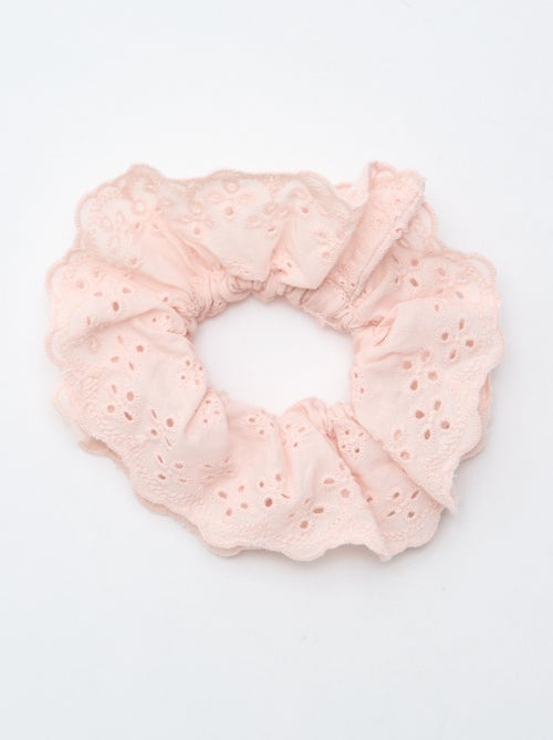 Scrunchie van broderie anglaise - Kiabi