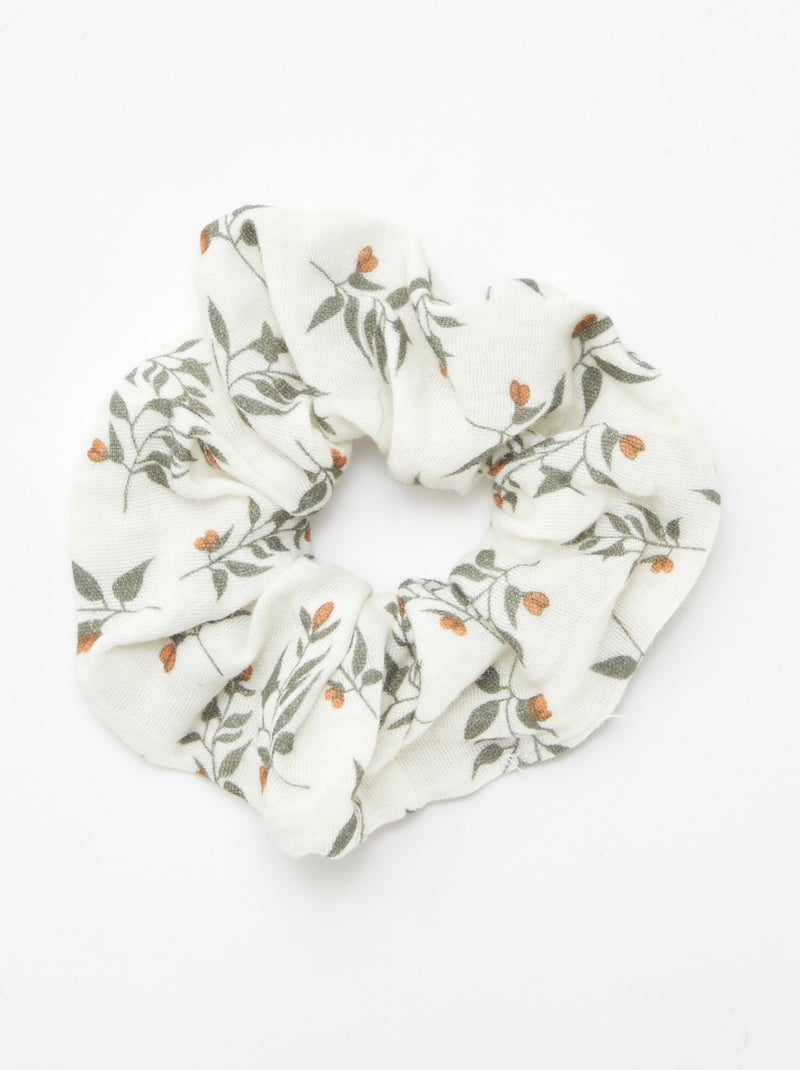 Scrunchie van luchtig katoen BIEGE - Kiabi