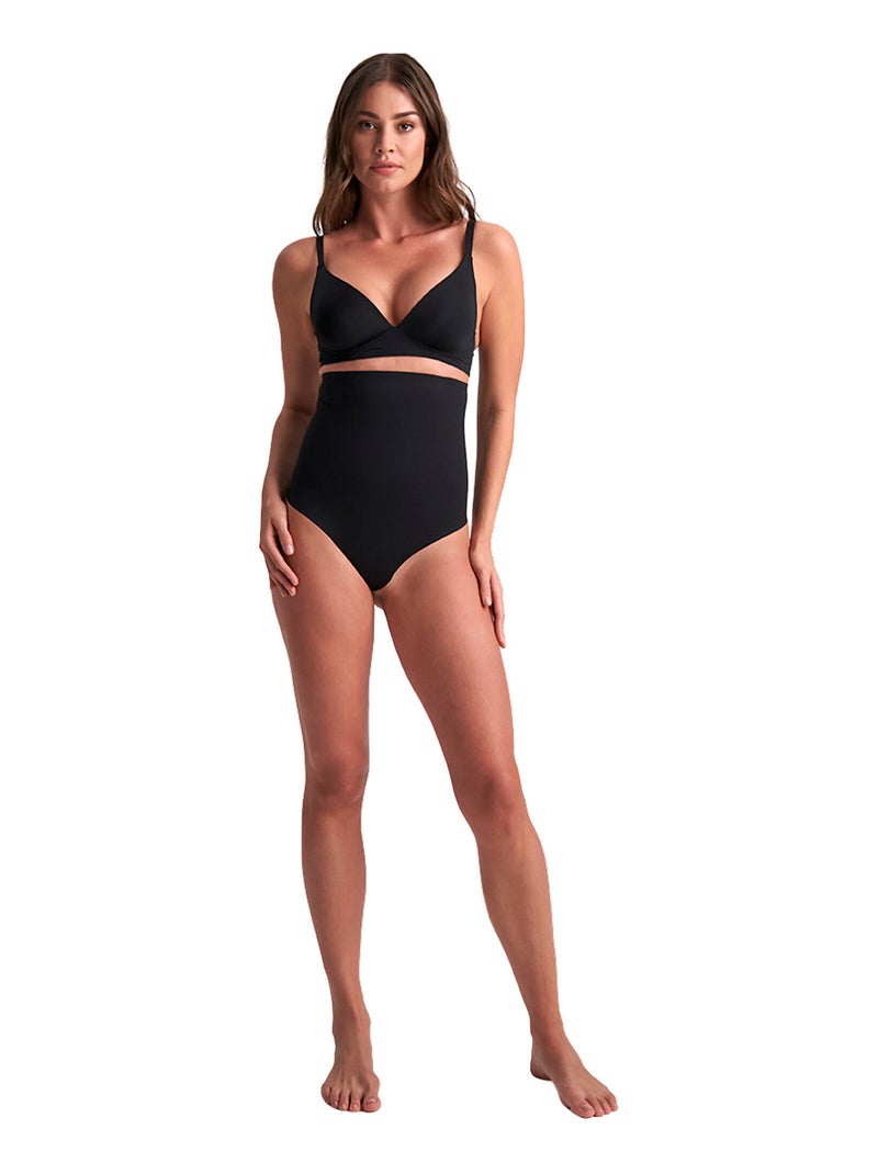 Sculpting ultra hoge taille string Zwart - Kiabi