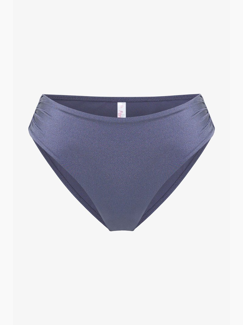Seashell bikinibroekje met plooien penti Blauw - Kiabi