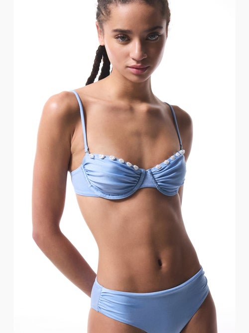 Seashell bikinibroekje met plooien penti - Kiabi Seashell bikinibroekje met plooien penti - Kiabi