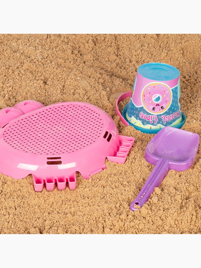 Seau de plage avec accessoires et crabe de plage coloré color beach N/A - Kiabi