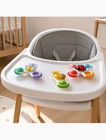 Sensorisch babyspeelgoed set met zuignaptollen | bo jungle