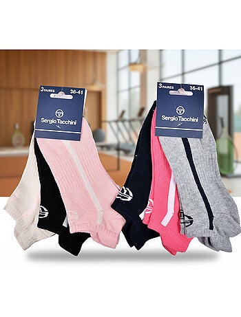 Sergio Tacchini Dames Korte Sokken Sneaker Set van 6
