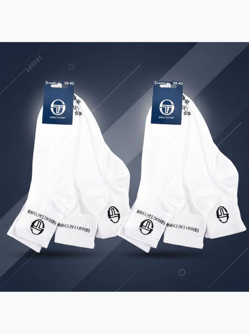 Sergio Tacchini Pack Chaussettes Courte Femme Quarter Lot de 6 - Kiabi Sergio Tacchini Pack Chaussettes Courte Femme Quarter Lot de 6 - Kiabi