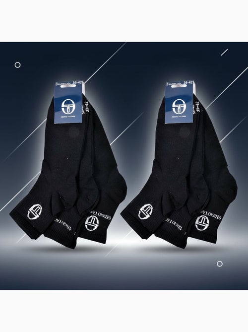 Sergio Tacchini Pack Chaussettes Courte Femme Quarter Lot de 6 - Kiabi Sergio Tacchini Pack Chaussettes Courte Femme Quarter Lot de 6 - Kiabi