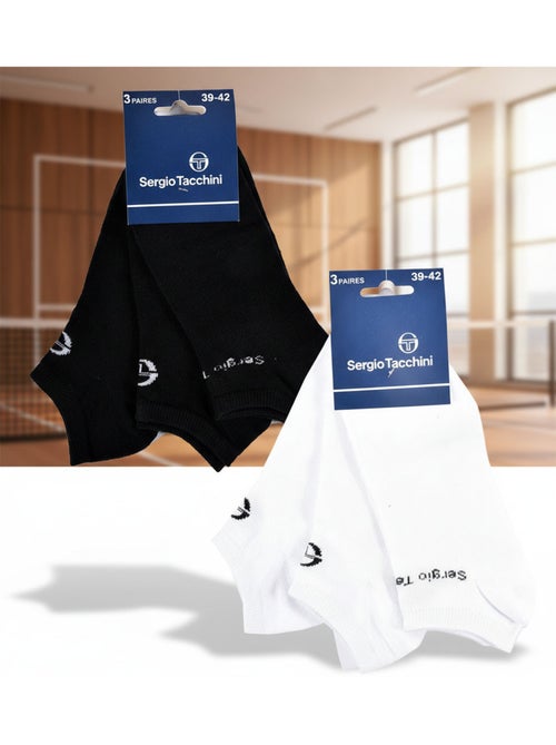Sergio Tacchini Pack Chaussettes courtes Femme Sneaker Lot de 6 - Kiabi Sergio Tacchini Pack Chaussettes courtes Femme Sneaker Lot de 6 - Kiabi