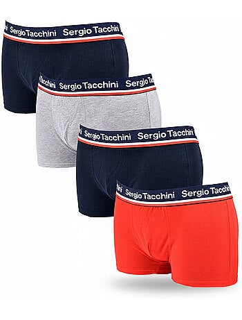 Sergio Tacchini Pack de Boxers Homme Lot de 4