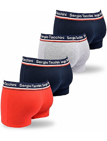 Sergio Tacchini Pack de Boxers Homme Lot de 4