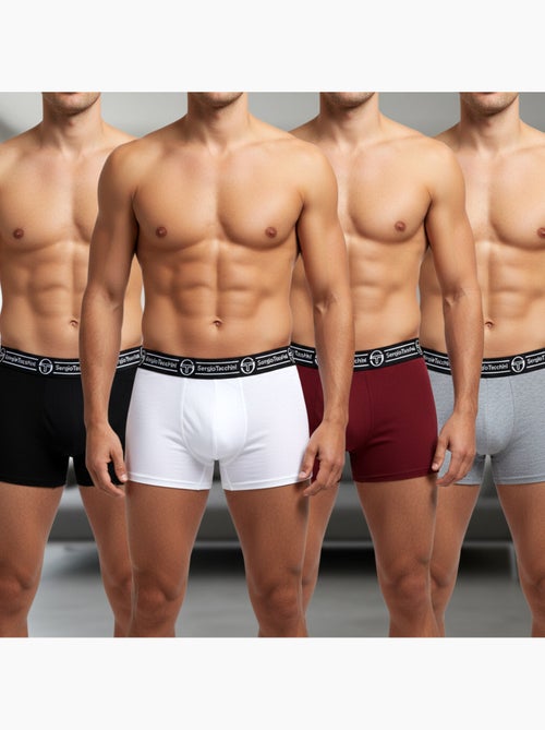 Sergio Tacchini Pack de Boxers Homme Lot de 4 - Kiabi Sergio Tacchini Pack de Boxers Homme Lot de 4 - Kiabi