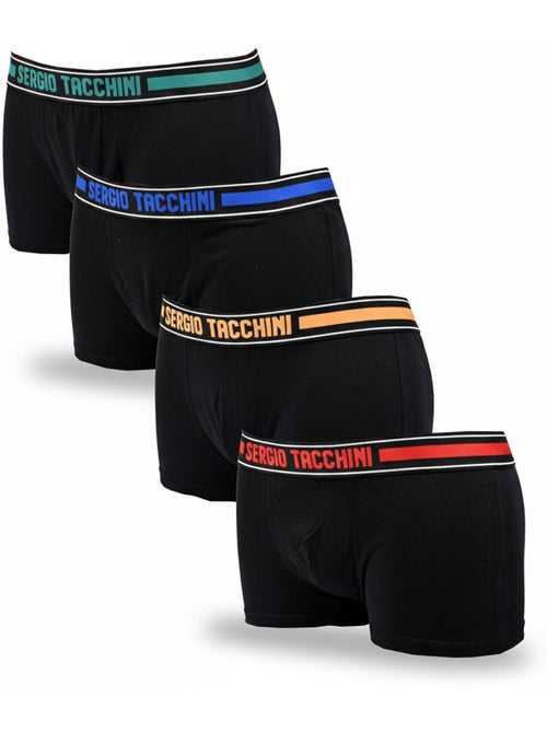 Sergio Tacchini Pack de Boxers Homme Lot de 4 - Kiabi Sergio Tacchini Pack de Boxers Homme Lot de 4 - Kiabi