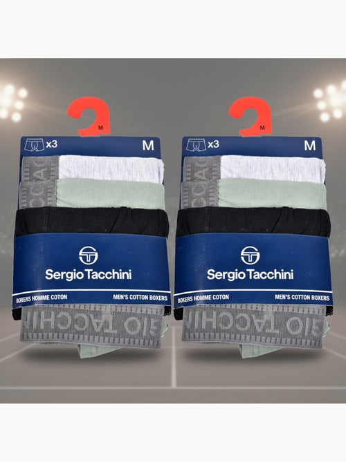 Sergio Tacchini Pack de Boxers Homme Lot de 6 - Kiabi Sergio Tacchini Pack de Boxers Homme Lot de 6 - Kiabi