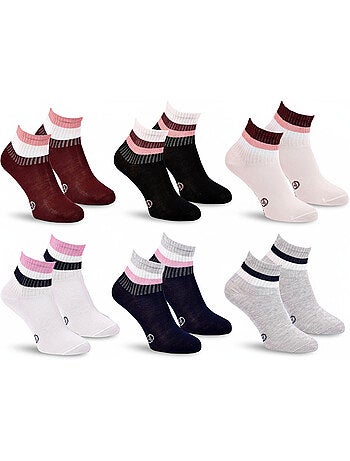 Sergio tacchini set korte sokken meisje quarter set van 6