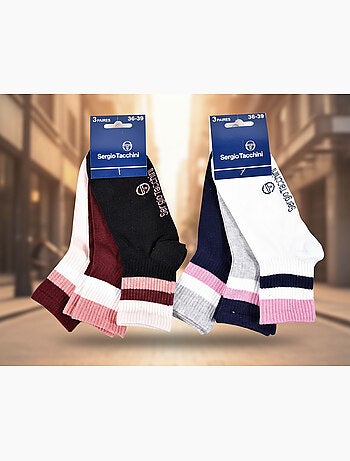Sergio tacchini set korte sokken meisje quarter set van 6