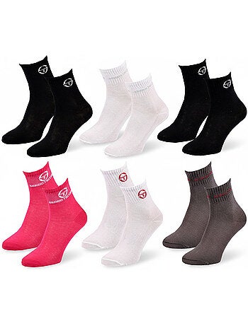 Sergio tacchini set korte sokken meisje quarter set van 6